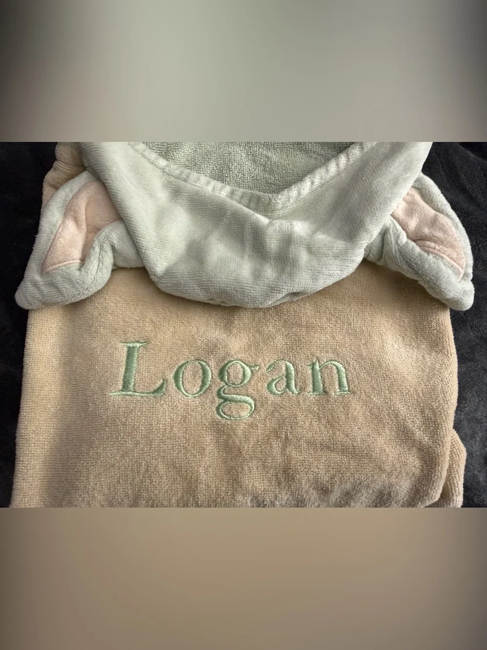 Personalized Pottery Barn Kids Star Wars Grogu Hooded Towel